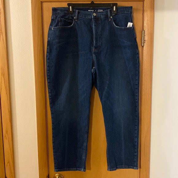 Old Navy Extra High Rise Sky Hi Straight Jeans Secret Slim Pockets Plus Size 18 - Picture 1 of 12